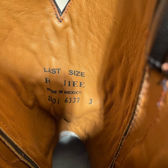 RARE! Stingray and goat leather boots by Rudy Lara size 11 EE. Handmade. NEW! - Picture 12 of 16